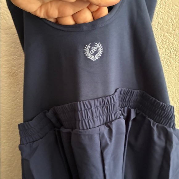 🆕Victoria's Secret PINK Navy Ultimate Runsie Romper L🆕 - Picture 7 of 13
